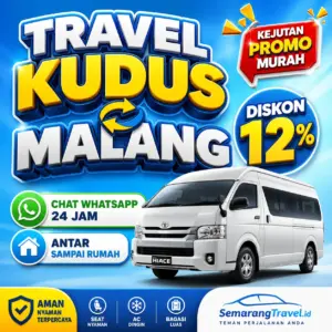 Harga Travel Kudus Malang Belum Pernah Semurah Ini, Diskon Tiket 12%