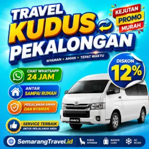 Harga Travel Kudus Pekalongan Belum Pernah Semurah Ini, Diskon Tiket 12%