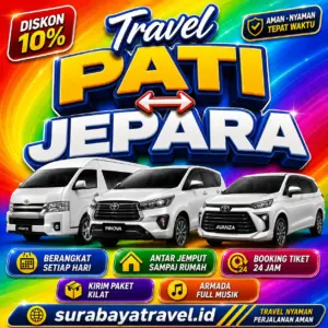 Travel Dari Pati Ke Jepara Anter Sampe Rumah, Harga Tiket Murah dan Berangkat Setiap Hari