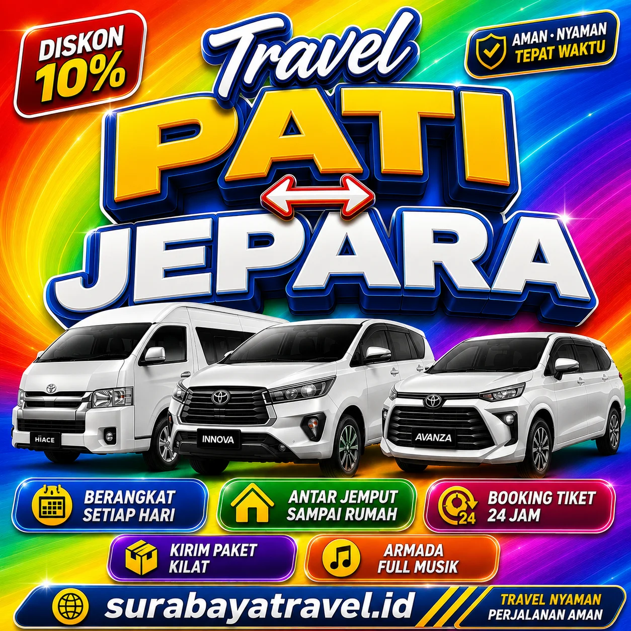 Travel Dari Pati Ke Jepara Anter Sampe Rumah, Harga Tiket Murah dan Berangkat Setiap Hari