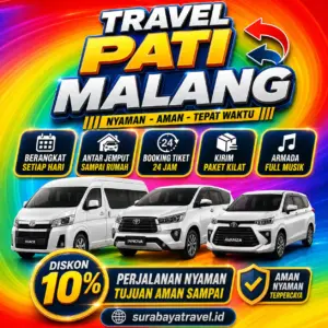 Travel Dari Pati Ke Malang Anter Sampe Rumah, Harga Tiket Murah dan Berangkat Setiap Hari