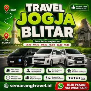 Travel Jogja Ke Blitar, Jadwal Berangkat Pagi Sampe Malam