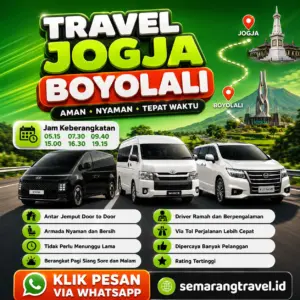 Travel Jogja Boyolali Door To Door, Jadwal Berangkat Pagi Sampe Malam