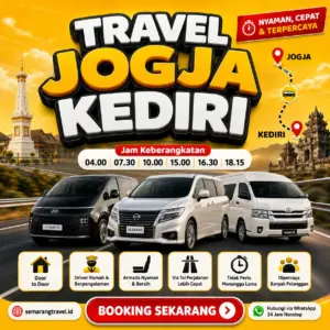 Travel Jogja Ke Kediri Lewat Tol, Jadwal Berangkat Pagi Sampe Malam