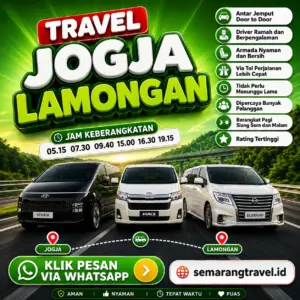 Travel Jogja Ke Lamongan, Jadwal Berangkat Pagi Sampe Malam