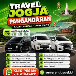 Travel Jogja Ke Pangandaran, Jadwal Berangkat Pagi Sampe Malam