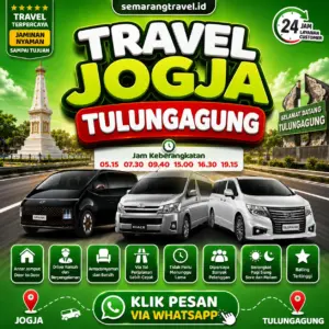 Travel Jogja Ke Tulungagung, Jadwal Berangkat Pagi Sampe Malam