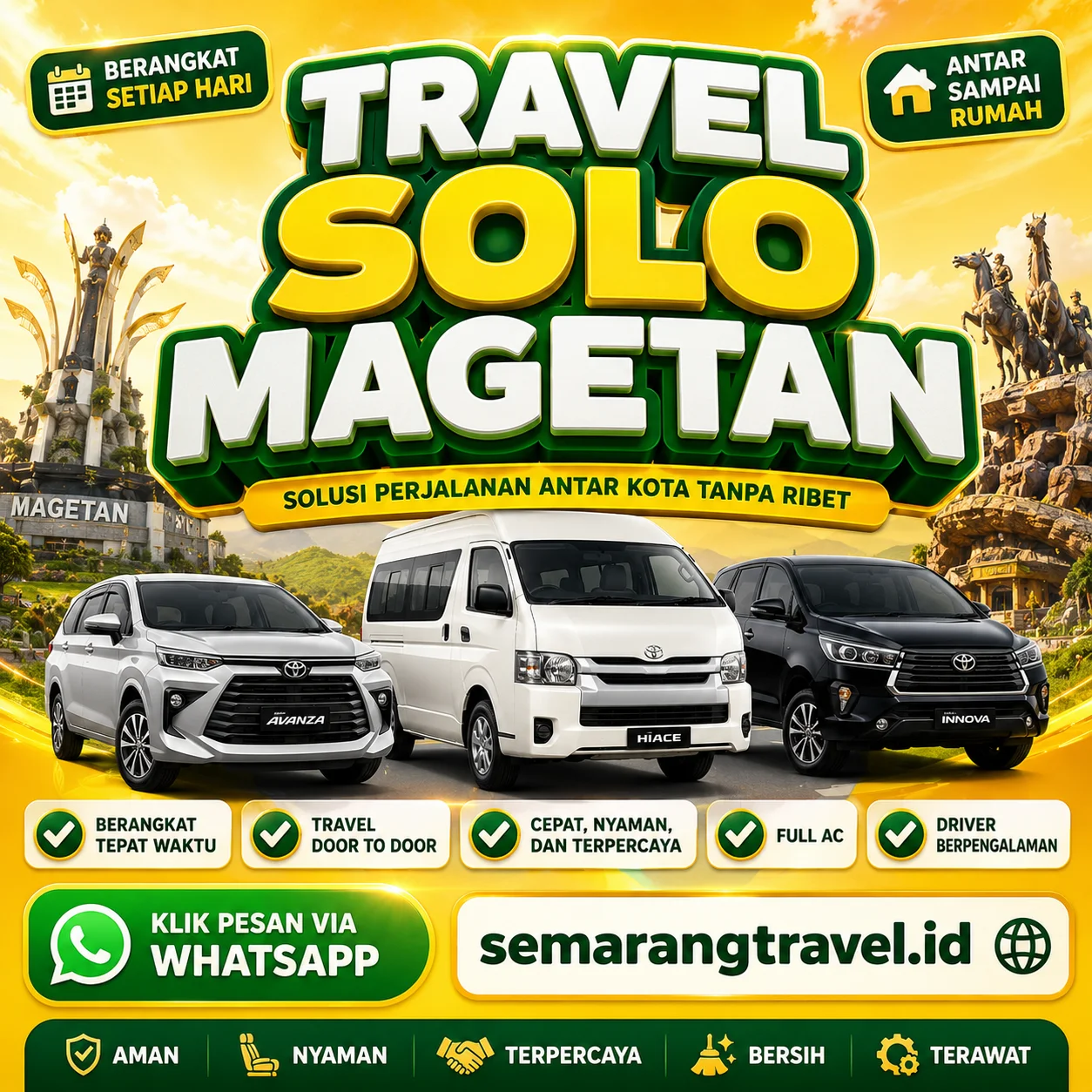 Travel Solo Ke Magetan Door To Door Sampe Depan Rumah Tarif Murah