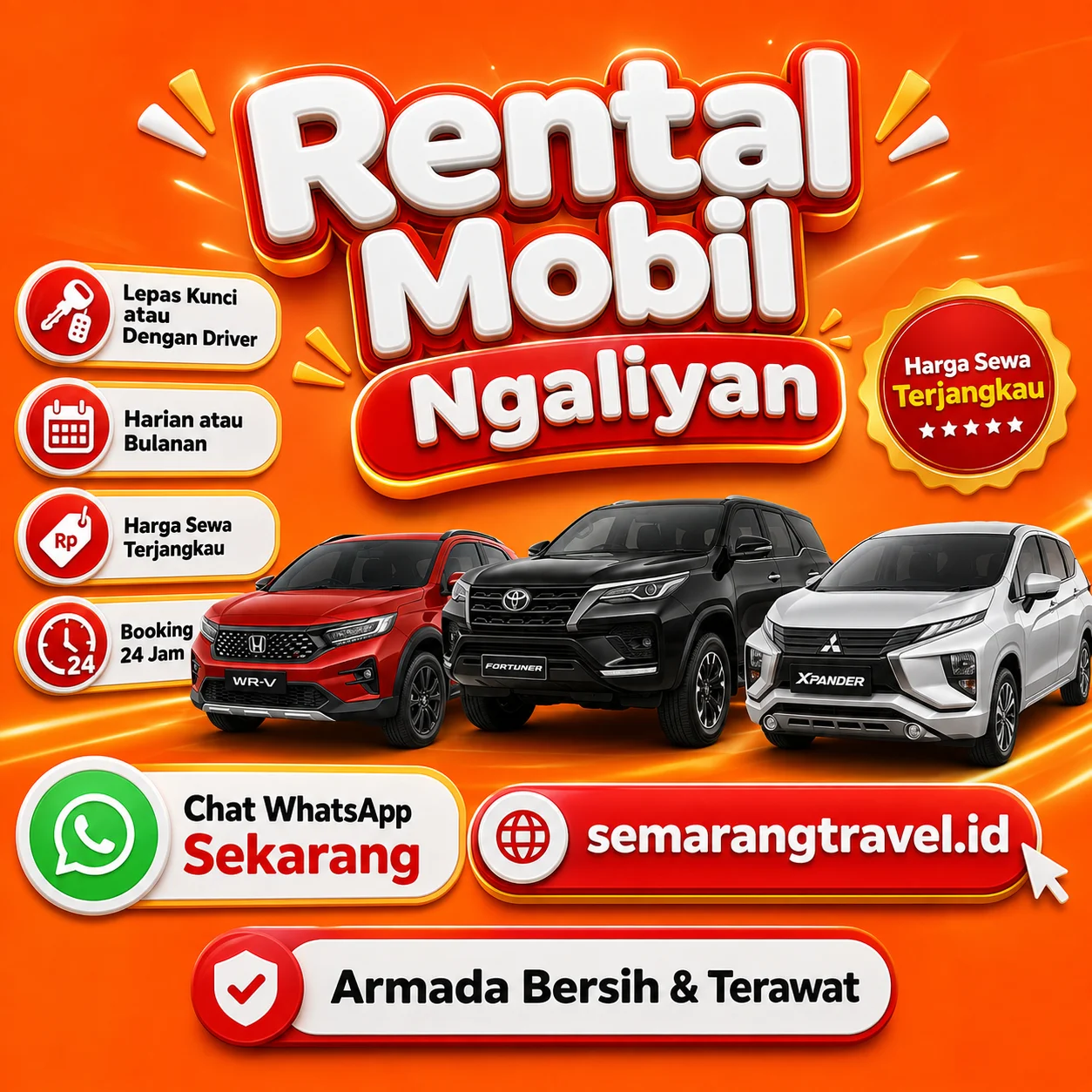 Rental Mobil Ngaliyan Paling Gesit, Bisa Lepas Kunci Tarif Murah