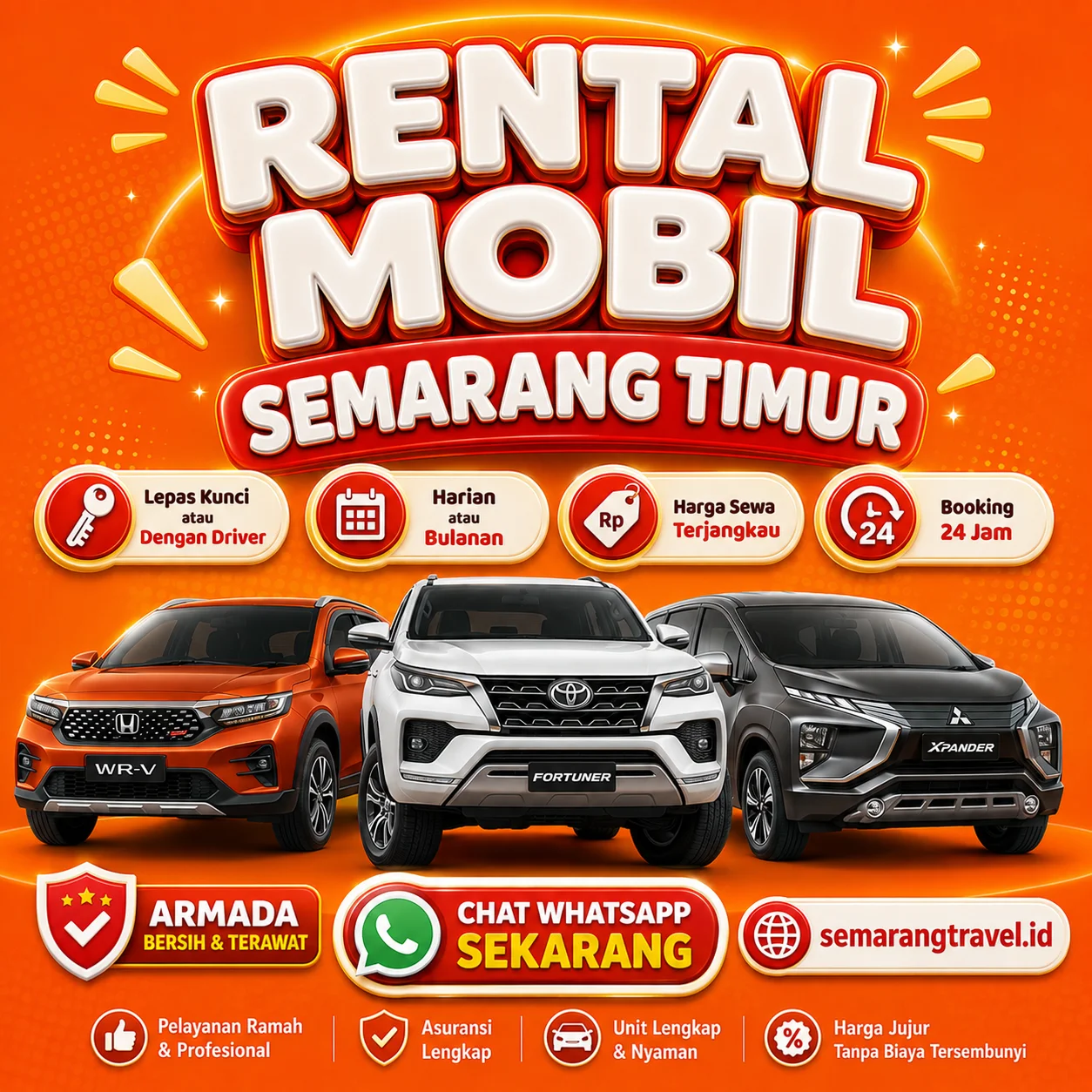 Rental Mobil Semarang Timur Paling Gesit, Bisa Lepas Kunci Tarif Murah
