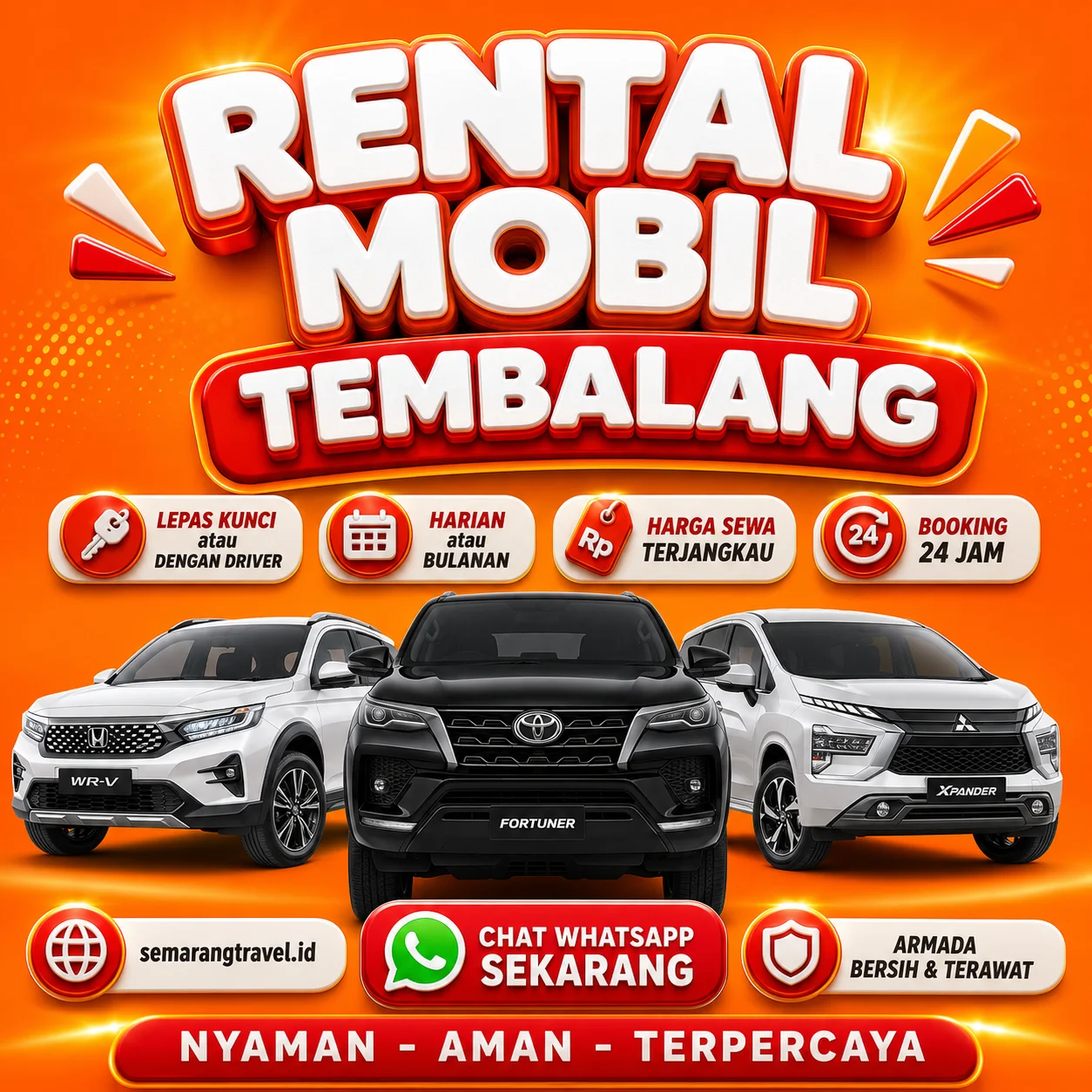 Rental Mobil Tembalang Paling Gesit, Bisa Lepas Kunci Tarif Murah