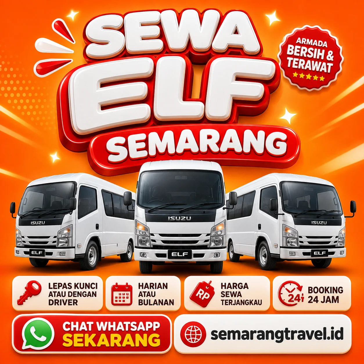 Sewa Elf Semarang Paling Gesit, Bisa Lepas Kunci Tarif Murah