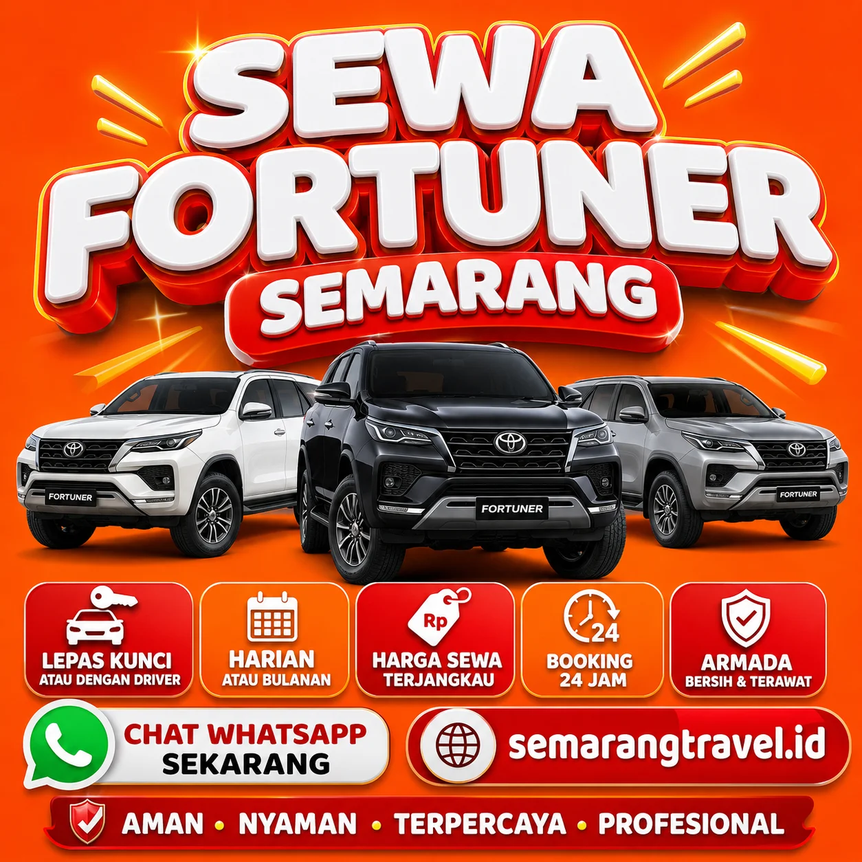 Sewa Fortuner Semarang Paling Gesit, Bisa Lepas Kunci Tarif Murah