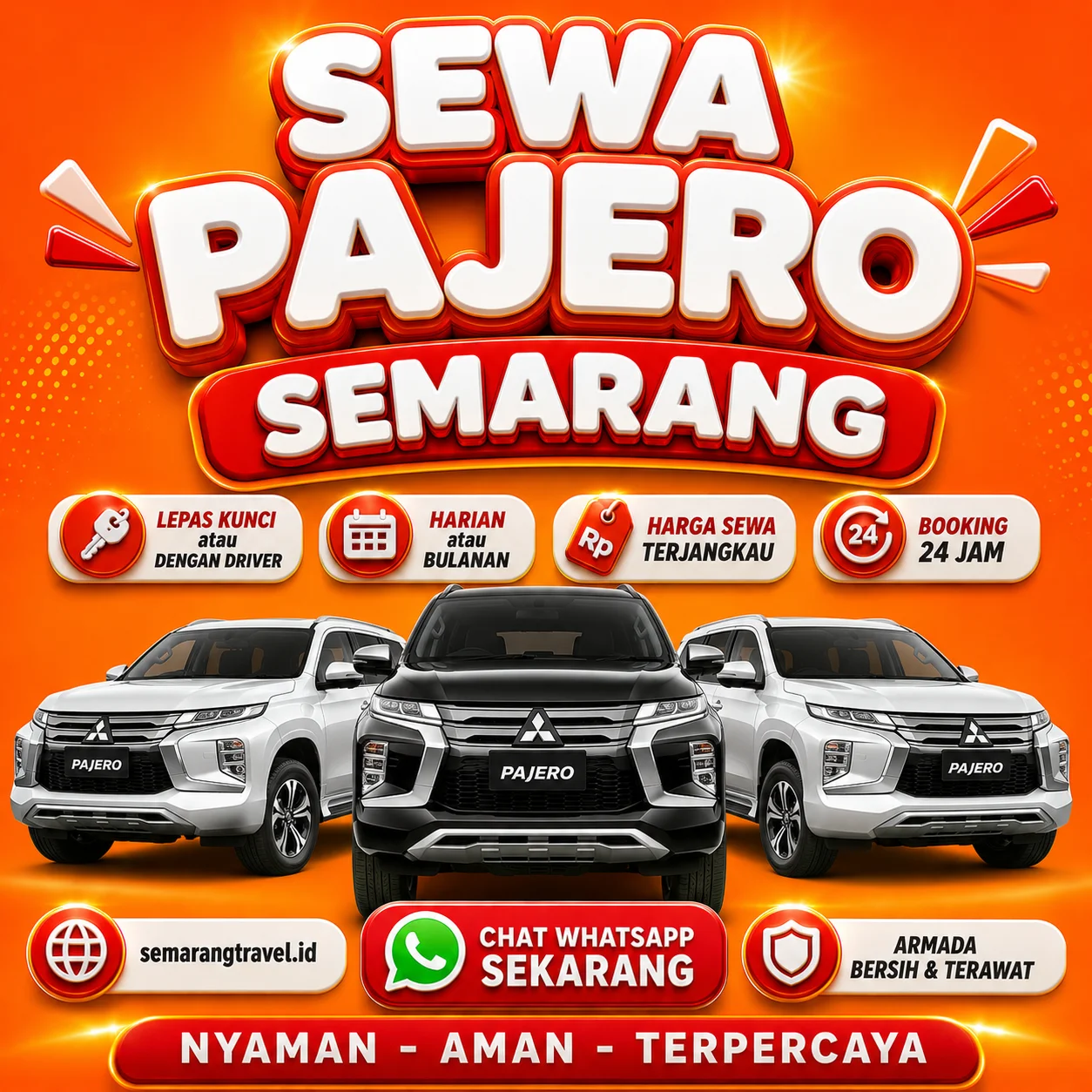 Sewa Pajero Semarang Paling Gesit, Bisa Lepas Kunci Tarif Murah