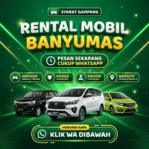 Sangar!! Rental Mobil Banyumas Fasilitas Sultan, Sewa Lepas Kunci Armada Wangi