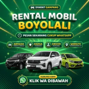 Sangar!! Rental Mobil Boyolali Armada Bersih Wangi, Sewa Lepas Kunci Murah