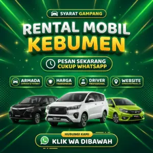 Sangar!! Rental Mobil Kebumen Armada Bersih Wangi, Sewa Lepas Kunci Murah