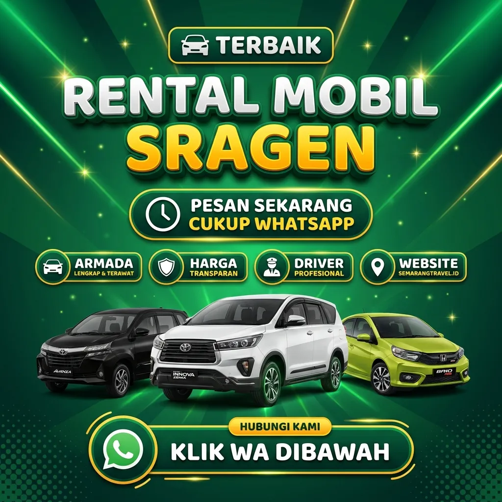 Sangar!! Rental Mobil Sragen Armada Bersih Wangi, Sewa Lepas Kunci Murah