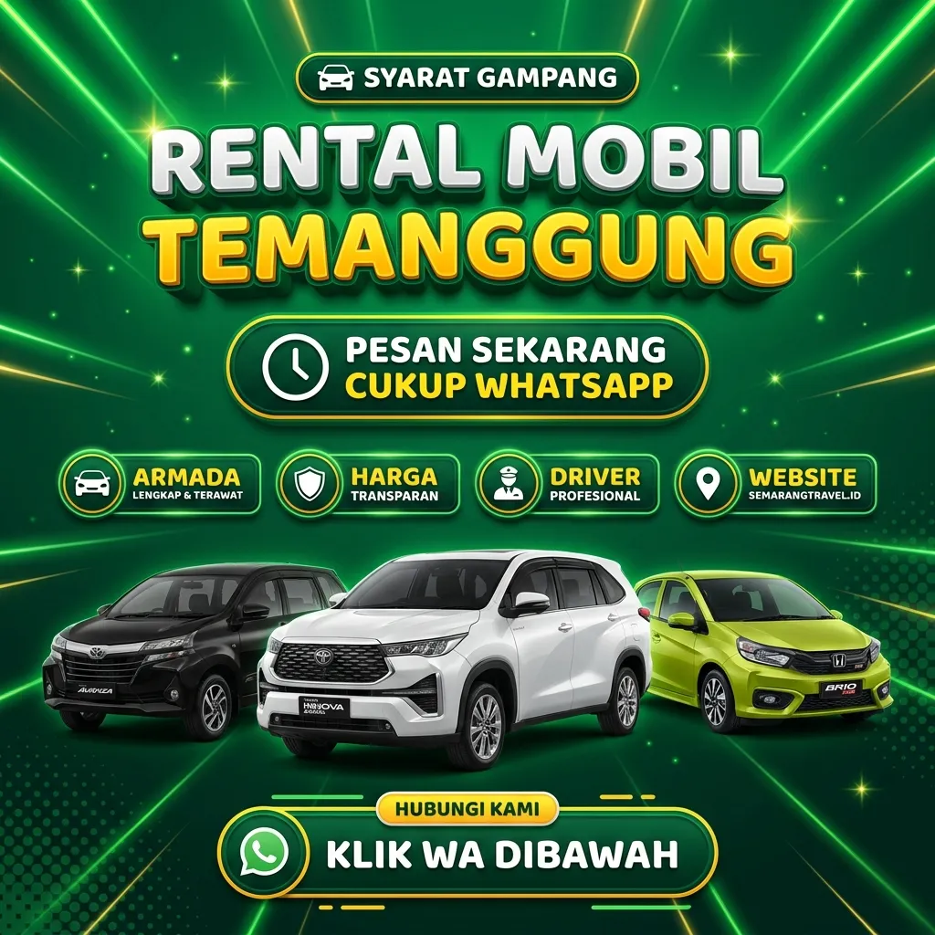 Sangar!! Rental Mobil Temanggung Armada Bersih Wangi, Sewa Lepas Kunci Murah
