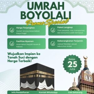 Resmi Turun 10%, Biaya Travel Umroh Boyolali Jadi Incaran Buat Daftar Sekarang