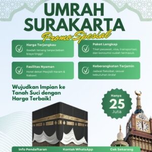 Resmi Turun 10%, Harga Travel Umroh Solo Jadi Incaran Buat Daftar Sekarang