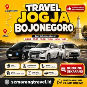 Travel Jogja Ke Bojonegoro, Jadwal Berangkat Pagi Sampe Malam