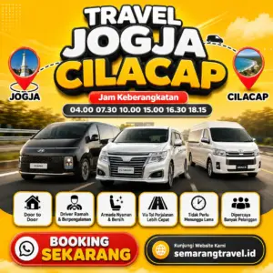 Travel Jogja Ke Cilacap Terbaru, Jadwal Berangkat Pagi Sampe Malam