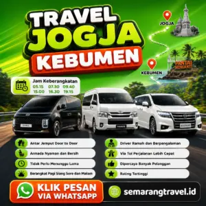 Travel Jogja Ke Kebumen, Jadwal Berangkat Pagi Sampe Malam
